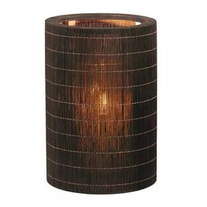 Black Bamboo Patio Lantern for Tealights